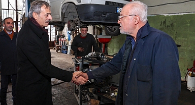 Yusuf Alemdar Modern Sanayi esnafını ziyaret etti; 