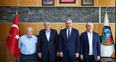 Başkan Çelik Ziyaretçilerini Ağırlamaya Devam Ediyor 