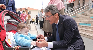 BAŞKAN ŞENOL DİNÇ 23 NİSAN KUTLAMALARINA KATILDI 