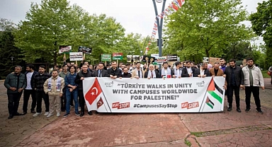 Sakarya Üniversite Öğrencileri Filistin Destek Yürüyüşü 
