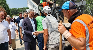 Başkan Alemdar Akyazı’da çalışmaları yerinde inceledi: “Asfalt atağımız sürecek”