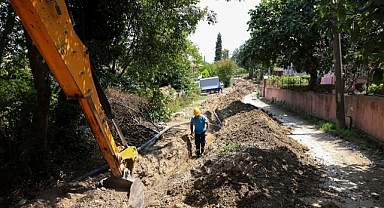 Büyükşehir’den Kertil’in altyapısına yeni içme suyu hattı