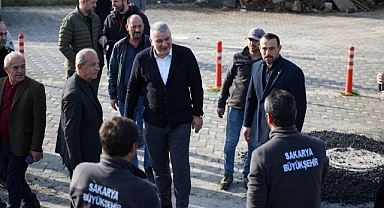 Başkan Çelik Asfalt Çalışmalarını Yerinde İnceledi 