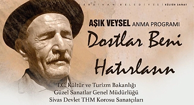 Serdivan’da Aşık Veysel Anma Programı: “Dostlar Beni Hatırlasın” 