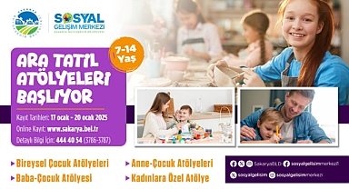 SGM’de Ara Tatil Atölyeleri için kayıtlar başladı 