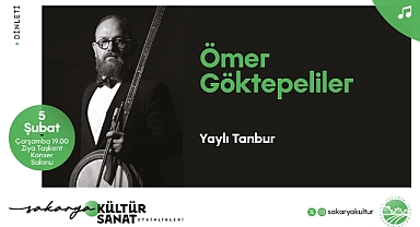 Ömer Göktepeliler Ziya Taşkent’te müzikseverlere tanbur resitali yaşatacak 