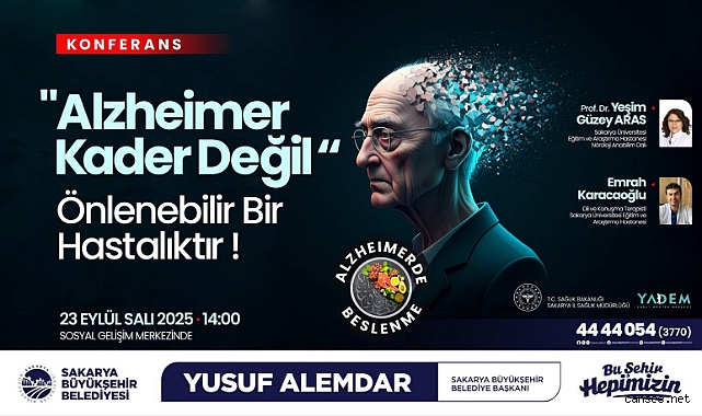 Alzheimer hastalığının önlenmesinde beslenme ve sağlıklı yaşamın önemi konuşulacak