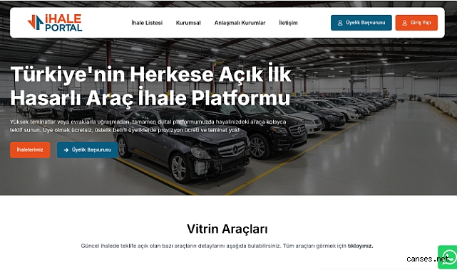 Hasarlı Araçlarda Yeni Dönem: İhale Portal Hayata Geçti
