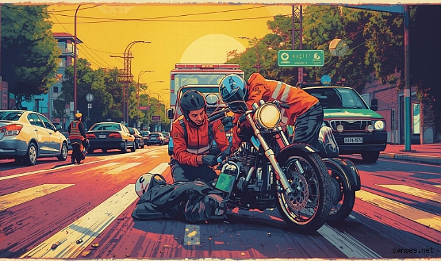 Serdivan’da Motosiklet ile Otomobil Çarpıştı: 1 Yaralı