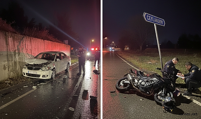 Sakarya'da Jandarma Bölgesinde İki Trafik Kazası: 2 Yaralı