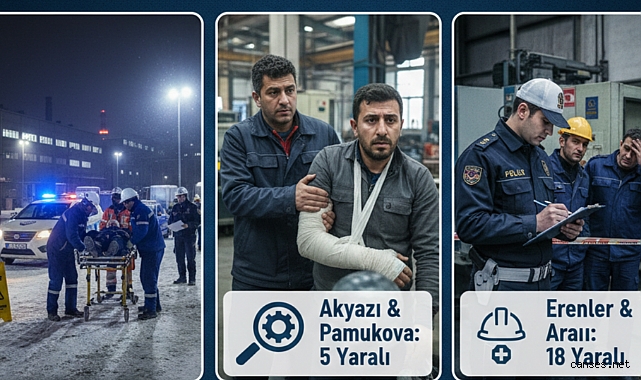 Sakarya’da Yılın Son Gününde İş Kazası Bilançosu: 20'den Fazla Yaralı!