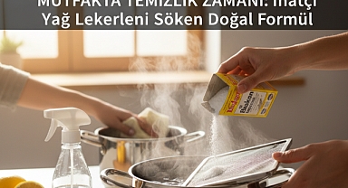Mutfakta Temizlik Zamanı: İnatçı Yağ Lekelerini Söken Doğal Formül