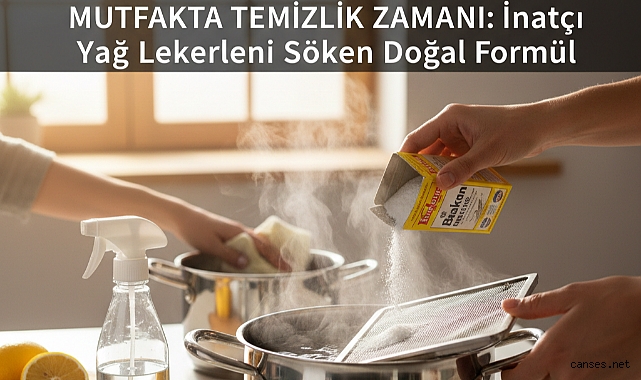 Mutfakta Temizlik Zamanı: İnatçı Yağ Lekelerini Söken Doğal Formül
