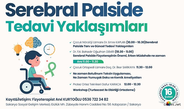 Serebral Palsi İçin Uzmanlar Sakarya’da Buluşuyor: Erken Tanı Hayat Kurtarır! 