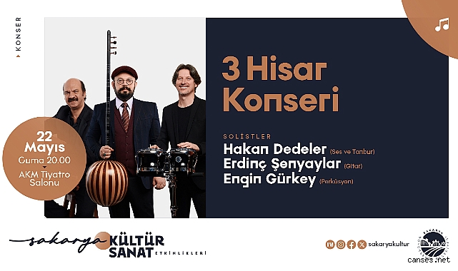 3 Hisar Konseri ile Müzik Ziyafeti Yarın Akşam AKM'de 