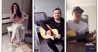 Evde Kal Şarkısı Bestelediler